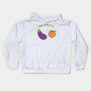 Eggplant and Peach Kids Hoodie